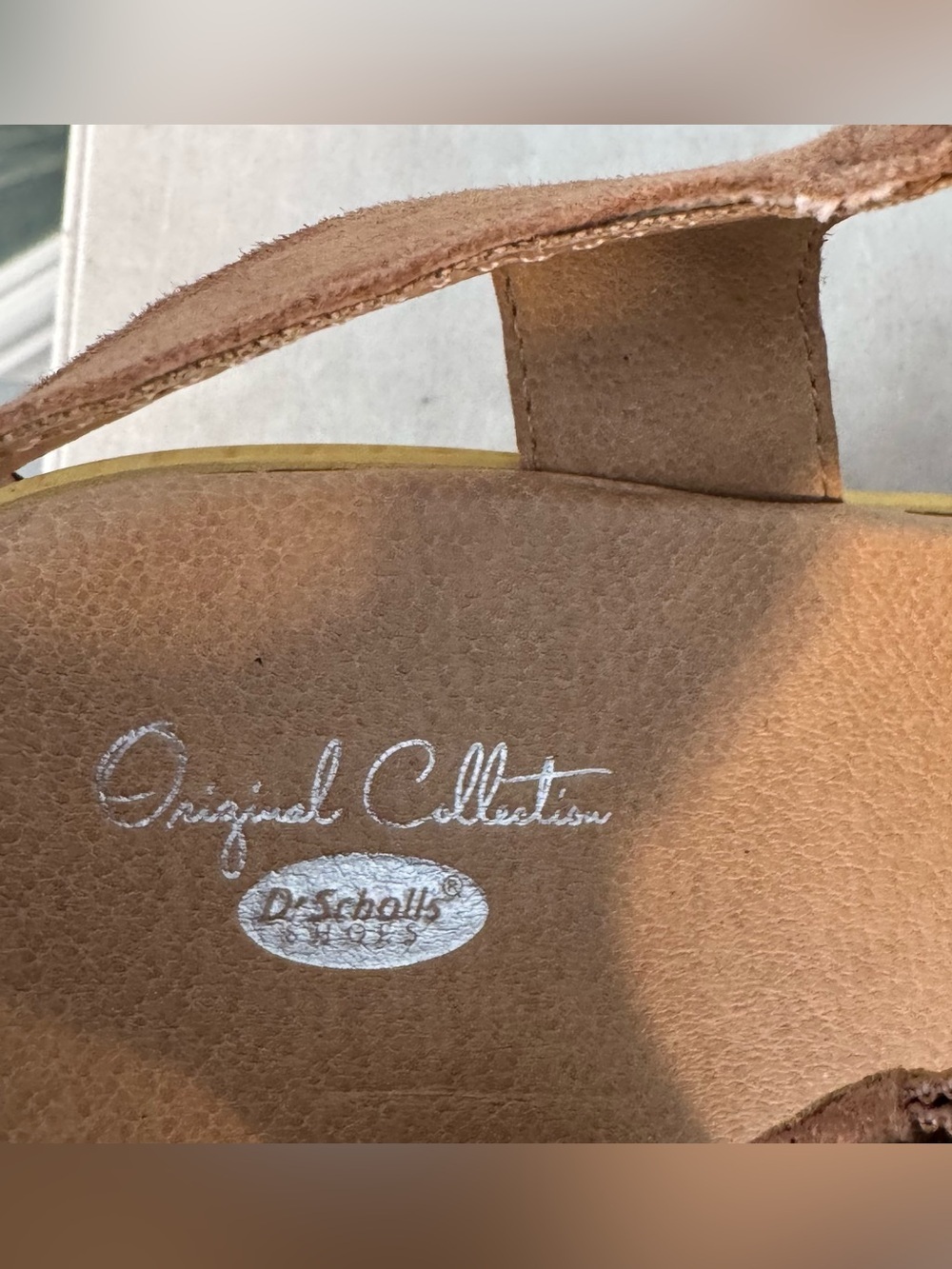 Dr. Scholl's Tan Suede Platform Slingback Sandals, size 10, NWOT - Picture 7 of 7